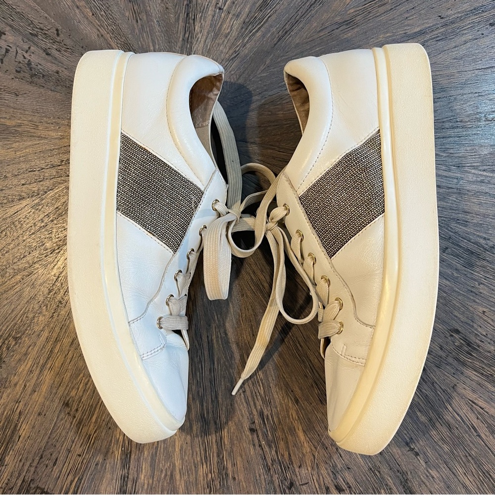 Vaneli Women’s Yavin White Nappa Casual Sneakers. Size 8.5. - Picture 4 of 10